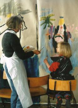 Børneballade. Maleri m. Helle Varming